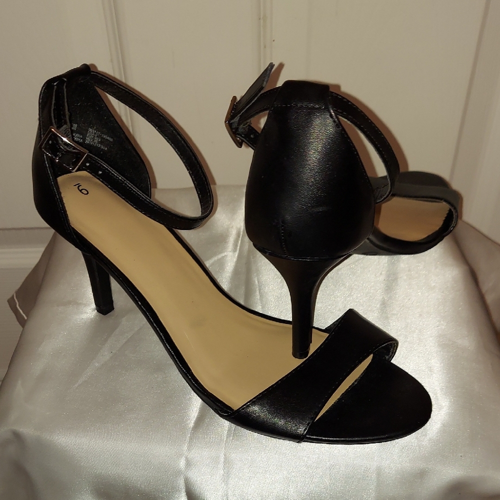 Black Ankle Strap Heels